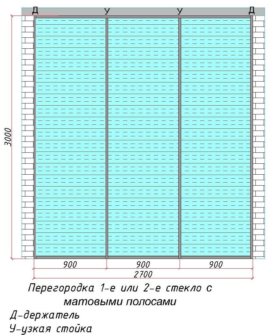 Каркасная с матовыми полосами 