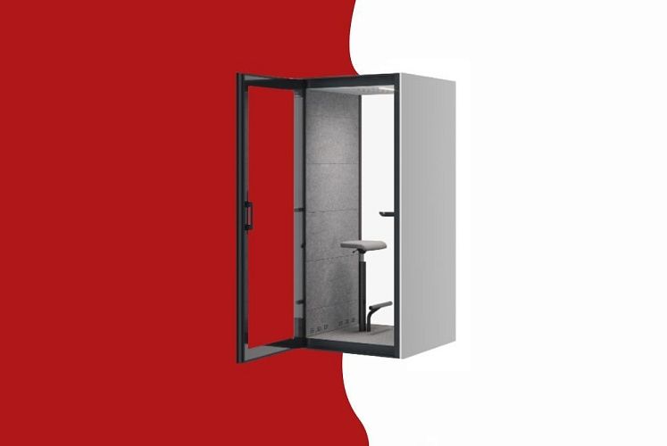 Акустическая кабина Prevado Two в open space, шумоизоляционная кабина