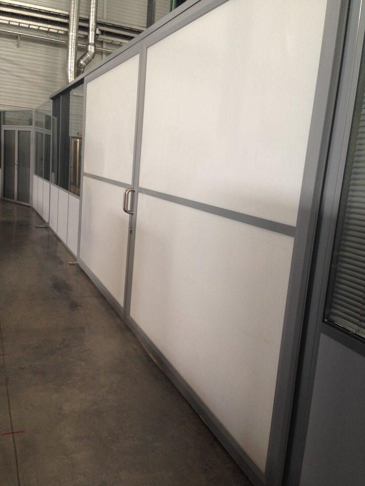 Глухие перегородки с дверью