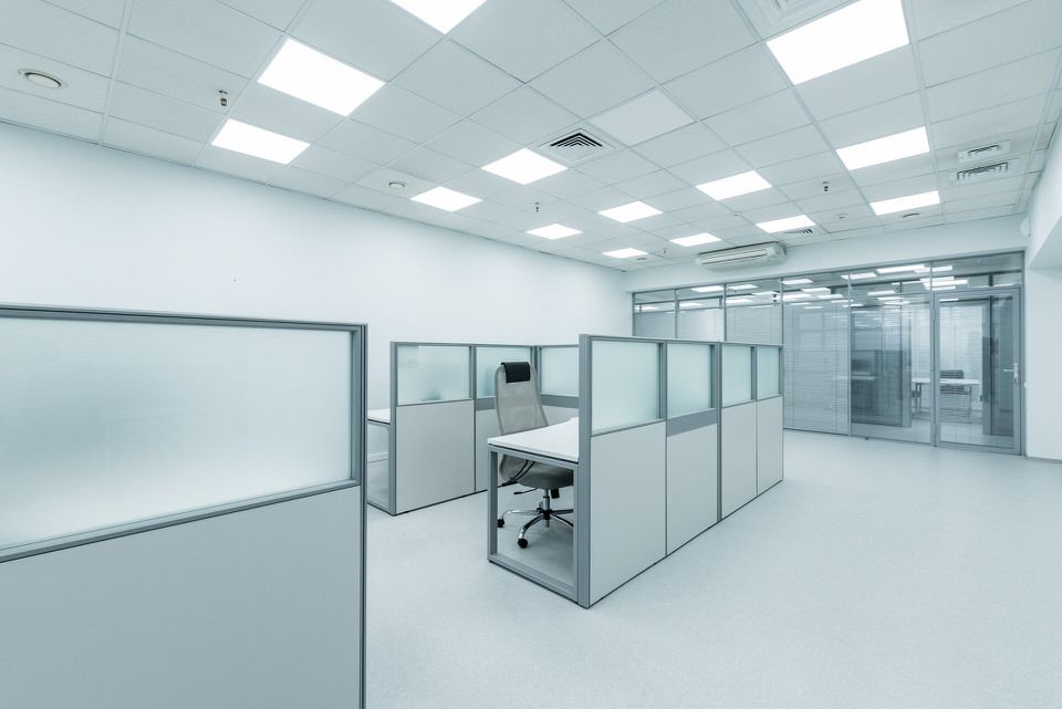 Модуль перегородки с матовым стеклом, крупный план — Группа компаний CSoft