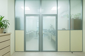 Комбинированные офисные перегородки — четырнадцатый ракурс