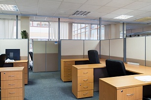 Мобильные перегородки Mobile Standart — пример зонирования