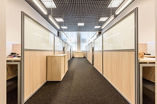 Мобильные перегородки: соединение секций