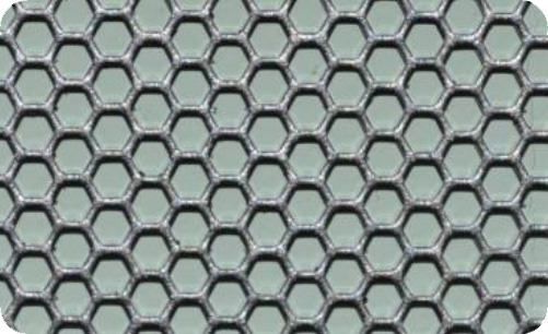 Навесные панели с шестигранной перфорацией (соты)