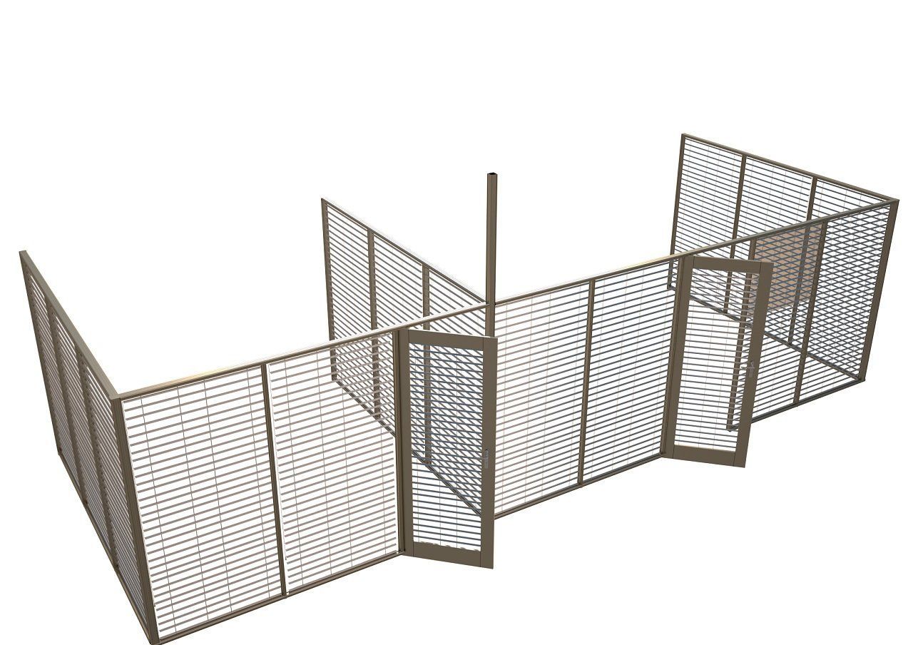 Офисные перегородки с жалюзи по всей высоте