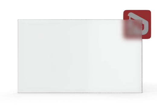 Матовая стеклянная панель