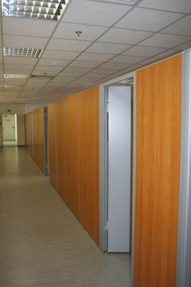Перегородки для open space с алюминиевым профилем