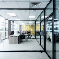 Перегородки из двойного стекла для офиса