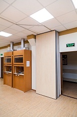 Раздвижные перегородки: черный профиль