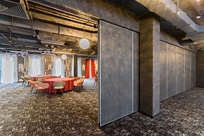 Раздвижные перегородки: угол конструкции