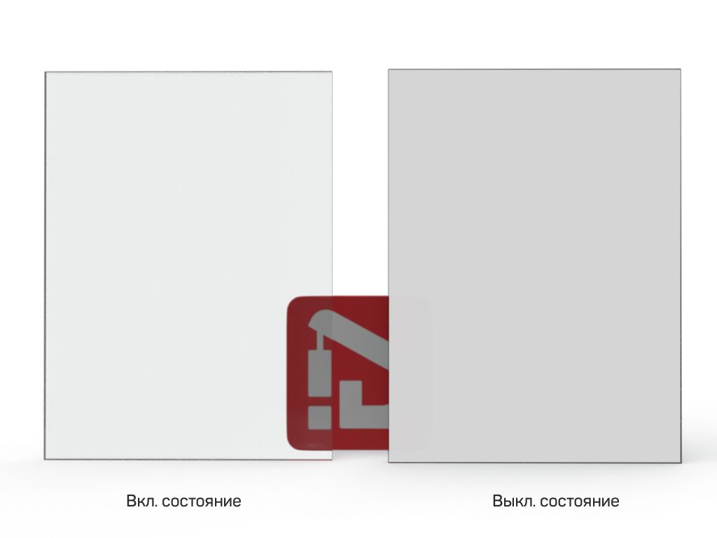 Смарт-стекло для межкомнатных перегородок